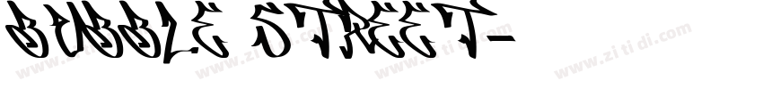 bubble street字体转换